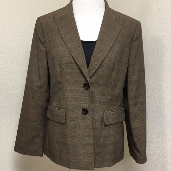 evan picone wool blazer